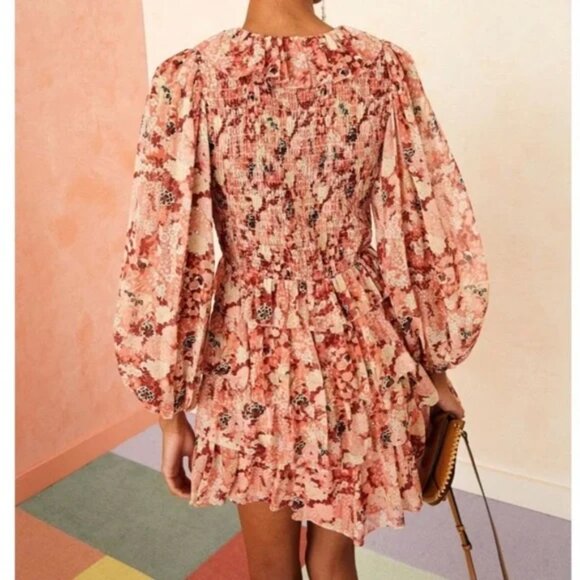Ulla Johnson Tamara Silk Mini Dress Sz10 $695 price tag attached Brand New tags - Picture 2 of 9